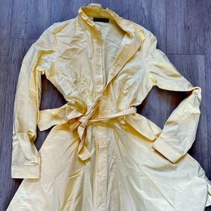 Kiel James Patrick gorgeous yellow dress. Size large. Buttoned down dress.